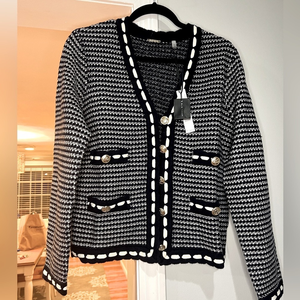 NWT wool cashmere Tahari cardigan